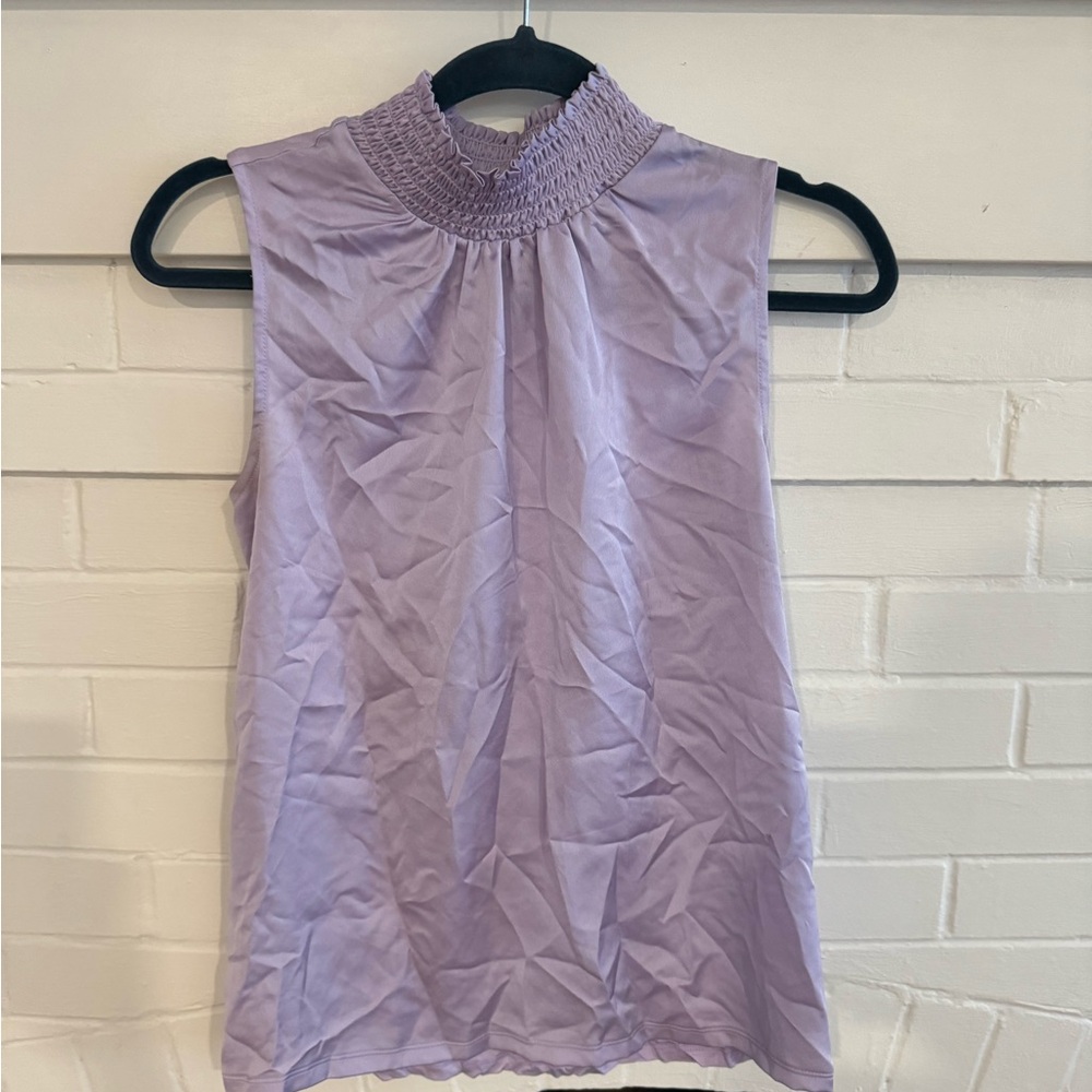 Ann Taylor Factory Lilac Sleeveless Blouse